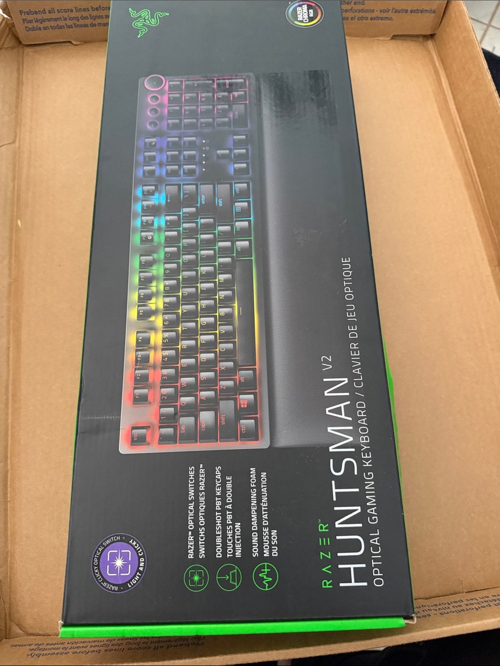 Razer Huntsman V2 RGB Black Gaming Keyboard